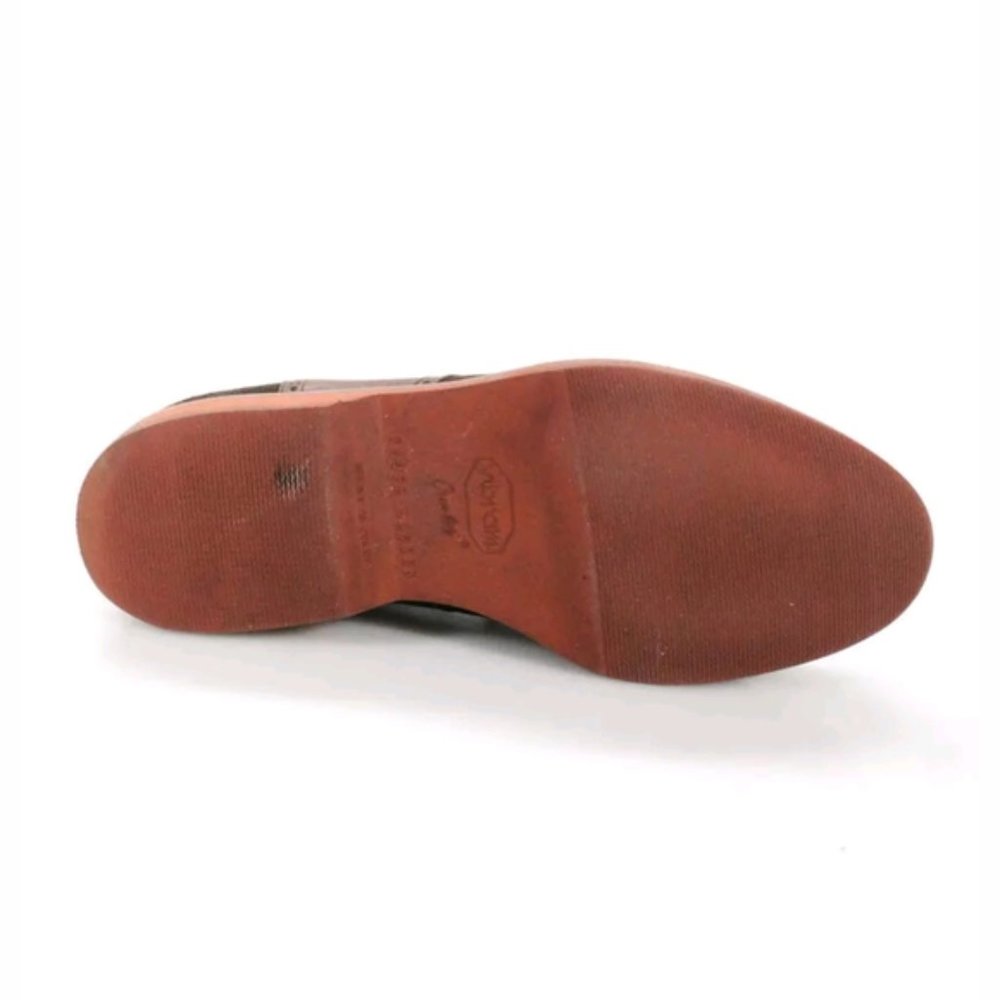 RALPH LAUREN ROUND TOE OXFORD SHOES BROWN suede 8 - Picture 5 of 5